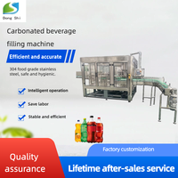 Machine à boissons automatique pour bouteilles en verre et en plastique, contrôlée par PLC, à moteur, remplisseuse de boissons gazeuses et d'huile de haute précision