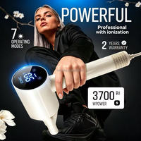 Sèche-cheveux professionnel à haute vitesse 110000 tr/min, ions négatifs, sèche-cheveux de salon avec affichage numérique intelligent pour usage domestique