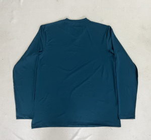 Camisetas Deportivas al por Mayor 100% Poliéster Interlock, Manga Larga, Cuello en V, Lisas, de Secado Rápido, para Hombre, para Correr y Hacer Ejercicio - Product Image 3