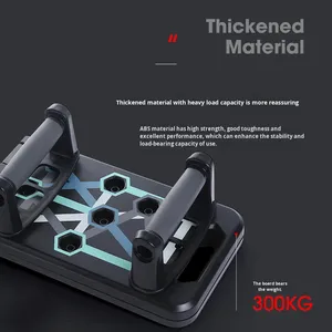 Tavola per Flessioni Pieghevole, Attrezzatura Fitness per Allenamento Muscolare del Petto, Corda Russa per Esercizi - Product Image 3