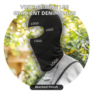 Masque de ski unisexe anti-UV pour moto, cagoule à 1 trou réglable en polyester, bonnet ninja intégral pour le sport, logo personnalisé - Product Image 2