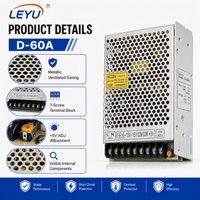 Alimentation à découpage double sortie Leyu D-60A 60W 5V 4A 12V 3A Transformateur SMPS industriel AC/DC