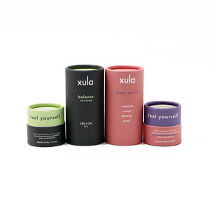 Cajas Cilíndricas de Cartón Biodegradables Ecológicas Personalizadas, Tubo de Papel con Recubrimiento UV, Envase <span class=keywords><strong>para</strong></span> Perfume, Inserto Protector de Lujo - Product Image 1