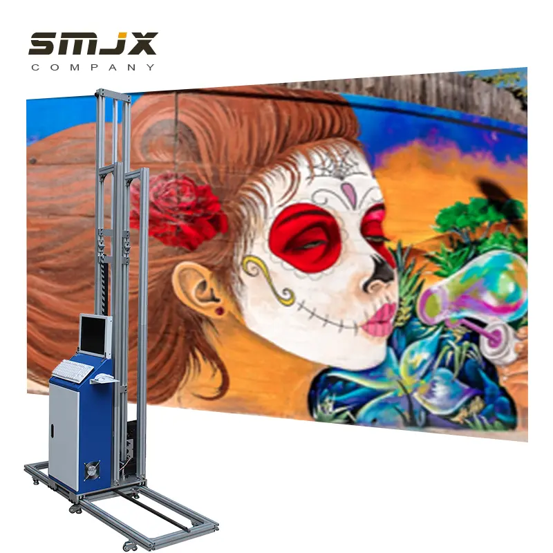 SONGMAO 20 M2/H Automatic 3D Printer For Wall Painting Machine UV 5D Vertical Inkjet Mural Robert