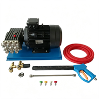 Nettoyeur haute pression électrique WS201 5,5 kW 380 V avec pompe à pistons triplex, pistolet, lance, tuyau et kit de buses