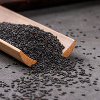 Poudre de graines de sésame noir naturel de qualité alimentaire, emballage personnalisé, fourni par l'usine