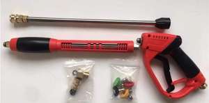 2023 Yaoenレッドロングカーウォッシャーウォーターガンフォームフォームピストル、ホルスター高圧スプレーガン付き - Product Image 2