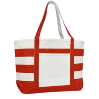 Sac fourre-tout rayé en toile de coton écologique avec logo personnalisé, recyclable, taille personnalisée, pour bureau et étude