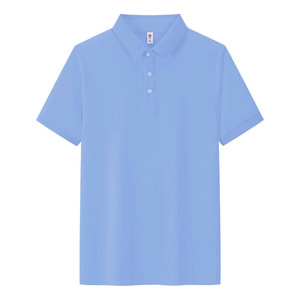 Camiseta Polo de Manga Corta, Color Sólido, Algodón, Unisex, Ropa de Trabajo, Uso Diario - Product Image 4
