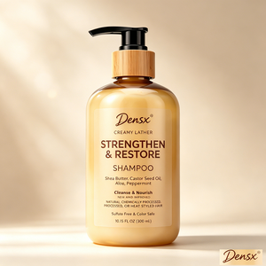 Shampooing Nourrissant et Fortifiant au Beurre de Karité Naturel, Menthe et Aloès, <span class=keywords><strong>Sans</strong></span> Sulfate, Compatible Couleurs, Huile de Ricin pour Cheveux Bouclés, Marque Blanche - Product Image 5