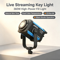 Lumière d'appoint pour diffusion en direct de la télévision, lumière constante 360W haute puissance, compatible application avec gradation, pour photos de personnages et vidéos courtes