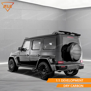 Kit carrosserie large en carbone <span class=keywords><strong>sec</strong></span> style BraB800 pour <span class=keywords><strong>Mercedes</strong></span> Benz G W465 G350 G500 G63 2025 – Améliorez votre véhicule avec ce kit de pare-chocs - Product Image 5