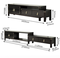 Combinaison de meuble TV extensible meuble TV Home Light Armoire de luxe dans le salon
