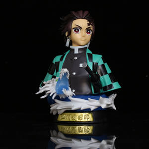 Demoned Slayer GK busto <span class=keywords><strong>Tanjiro</strong></span> <span class=keywords><strong>Kamado</strong></span> telecomando illuminano modello statua in scatola <span class=keywords><strong>Anime</strong></span> Figure da collezione Desktop - Product Image 4