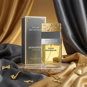 Parfum pour homme 75 ml avec emballage personnalisé, parfum frais et boisé, eau de parfum en vaporisateur, Cologne pour les réunions d'affaires - Product Image 3