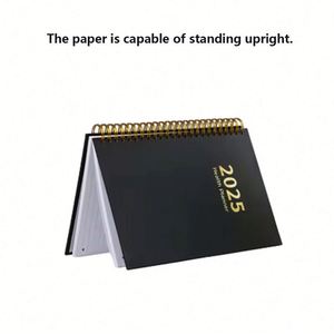 Agenda quotidien A5 personnalisable en cuir PU rigide 2026 avec spirale, planificateur hebdomadaire, carnet promotionnel tendance - Product Image 4