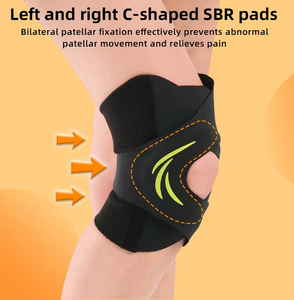 <span class=keywords><strong>Genouillère</strong></span> de soutien avec logo OEM, réglable, respirante, soulagement de la douleur, stabilisateurs latéraux <span class=keywords><strong>pour</strong></span> le sport, la course et l'entraînement - Product Image 3