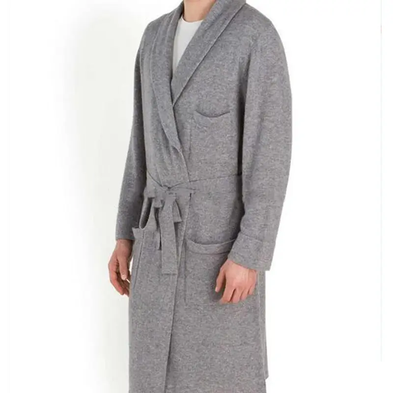 Robe en cachemire pour hommes, tenue décontractée et confortable, style à la mode, prix de gros,