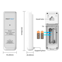 Thermomètre hygromètre mural numérique Tuya Smart Pt19db-2 avec écran LCD, température OEM
