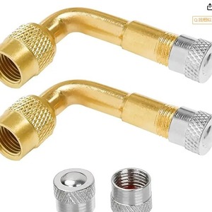 Solid Tire Valve Stems With <b>Extension</b> <b>Rods</b> For Automotive And Motorcycle Precision Air Conditioning Repair Replacement Parts - Product Image 1