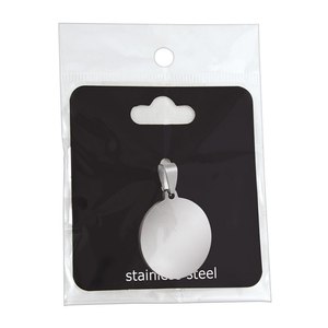 Ciondolo Rotondo in Acciaio Placcato per Creazione Gioielli Fai da Te, Catena Stile Moda con Diametro 25mm, Misure da 4mm a 20mm in Sacchetti - Product Image 2