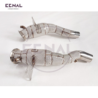 Ecnal pour Ferrari 458 4.5L 2011-2014, collecteur d'échappement en acier inoxydable Gintani avec isolateur et résonateur