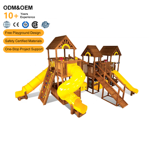 Équipement de terrain de jeu en bois personnalisé, château en bois d'extérieur, terrain de jeu pour enfants, parc naturel, équipement de jeu en bois pour enfants - Product Image 5