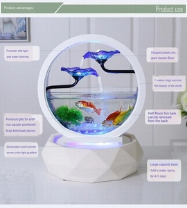 Innovatieve En Creatieve Ecologische Aquarium, Thuis Woonkamer Decoratie, Ultra Wit Glas - Product Image 4
