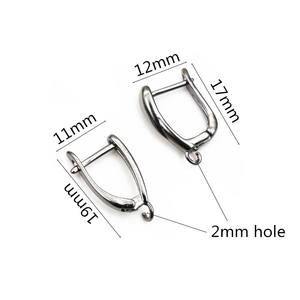 DIY 귀걸이 클립 걸쇠 보석 만들기 액세서리 결과를위한 10 개 <span class=keywords><strong>2</strong></span> 스타일 프랑스 귀걸이 후크 레버 백 오픈 루프 설정 - Product Image 4
