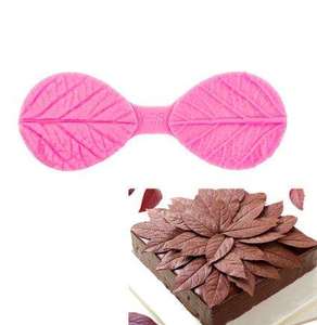 Maple Leaf Texture Silicone <b>Mold</b>, Flower & Petal Baking Mould, <b>Cake</b> Decorating Tools, Soft Candy Decor Accessories - Product Image 3