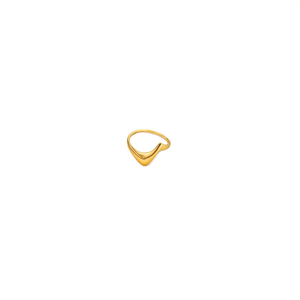 Fashion <b>Ring</b> 316L Stainless Steel PVD Gold Plating Sustainable Resistant Minimalist Design - Product Image 2