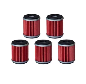 Filtro de óleo 5 peças, para yzf r125 125 wr 125r yz450f 250 250f 450f 450 wr250f wr450f wr250x wr250r yz450f yz250 yfz450