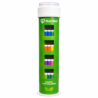 Support d'affichage cylindrique en PVC léger à 4 niveaux, portable et personnalisé, pour les produits de santé à base de vitamine C, utilisation en pharmacie et en vente au détail