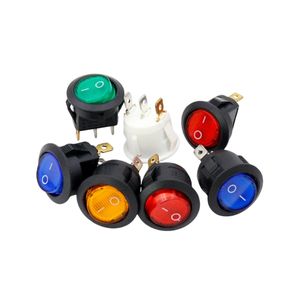 Interruptor Basculante Redondo Iluminado KCD1 de 20 mm |   SPST/SPDT/DPDT 2/3/4-Pin |   Interruptor de Encendido de 2/3 Posiciones de Baja Potencia - Product Image 3