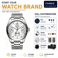 Montre-bracelet homme personnalisée avec logo, affichage de la date, étanche, automatique, mécanique, style affaires et sport, en promotion