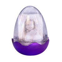 Bon marché Vente en gros Boule à neige en forme d'oeuf de Pâques pour enfants jouets Souvenir Mini photo numérique fantaisie flotteur cadre transparent