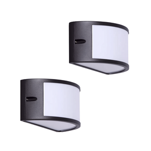 Lampada da Parete Esterna Semicircolare in Alluminio, Apparecchio di Illuminazione per Esterni - Product Image 2