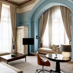 Комплект мебели для спальни Pancras London Autograph Collection из массива дерева класса люкс для 5-звездочных отелей, апартаментов и гостиных - Product Image 5