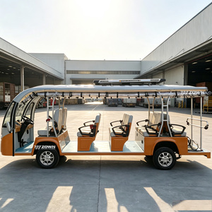 รถบัสไฟฟ้าสำหรับเที่ยวชมสถานที่ท่องเที่ยวพร้อมระบบตรวจสอบระยะไกลอัจฉริยะ ข้อมูลตอบสนองแบบเรียลไทม์ เหมาะสำหรับพื้นที่นักท่องเที่ยวขนาดใหญ่ - Product Image 1