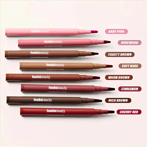 Lápiz Delineador de Labios Cremoso con Logotipo Personalizado, Vegano, Mate, Resistente al Agua, con Empaque Rojo Retráctil, Ingredientes Minerales - Product Image 1