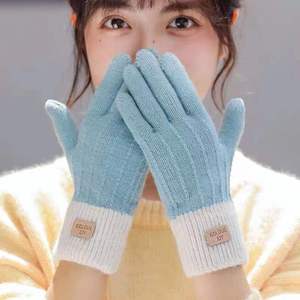<span class=keywords><strong>Gants</strong></span> en alpaga pour femmes, en tricot d'hiver, écran tactile, doigt complet, <span class=keywords><strong>chaud</strong></span>, épaississant, Plus, <span class=keywords><strong>gants</strong></span> de cyclisme pour hommes - Product Image 4