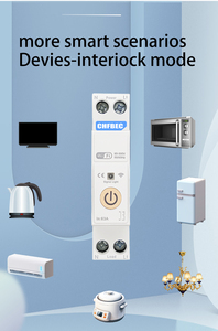 สวิตช์พลาสติกขนาดเล็ก MCB 1P WIFI สำหรับใช้ในบ้านอัจฉริยะสีส้ม0-63A พื้นผิวการทำลาย6kA - Product Image 3