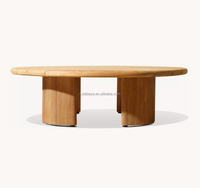 Nouvelle Arrivée - Table Basse Ronde en Teck Striata Moderne pour Extérieur, Jardin, Hôtel, Imperméable, avec Couleur Personnalisable - Vente en Gros