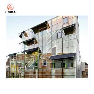 Sistema della parete della tenda della barriera antincendio: vetro strutturale & struttura di alluminio Unitized/disegno del <span class=keywords><strong>bastone</strong></span> con la guarnizione di fumo - Product Image 1