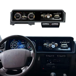 ZWNAV Écran double 24,6 pouces pour <span class=keywords><strong>Toyota</strong></span> Land Cruiser LC70 LC76 LC79 2007-2024 Autoradio Android Tableau de bord numérique - Product Image 1