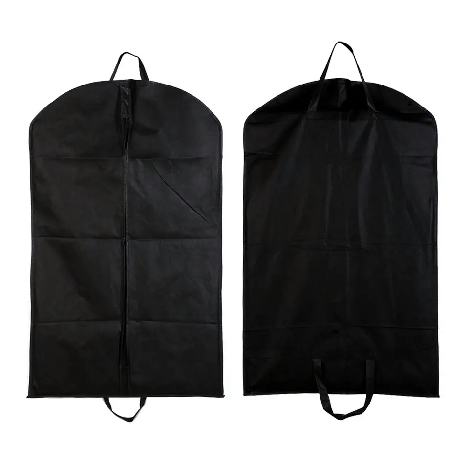 durable Custom branded non woven zipper convertible carry on organza suit garment bags