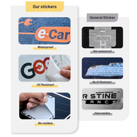 Autocollants en vinyle personnalisés de logo de marque en PVC imperméable de haute qualité à bas prix Autocollant pour ordinateur portable à impression personnalisée en PVC résistant aux UV