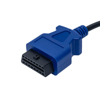 Linkyou - Cable de Interfaz de Diagnóstico Azul de 12-24 V y 38 Pines con 1 Año de Garantía, Adaptador de Lector de Códigos OBD2 para Benz y Camiones