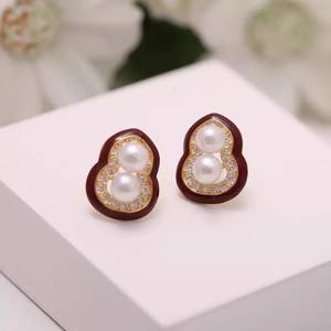 Accesorio para Pendientes de Perlas 22502DIY con Base de Plata S925, Soporte para Lentes, Broche de Serpiente, Cuentas de 9-13mm - Product Image 2