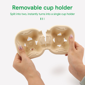 2 4 حاملات أكواب قابلة للتكديس على الصواني حاملات مشروبات متينة للذهاب إلى حامل فنجان قهوة للطعام - Product Image 6